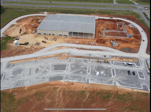 Aerial progress photos of the Jackson County Innovation and Career Academy- July 2021!